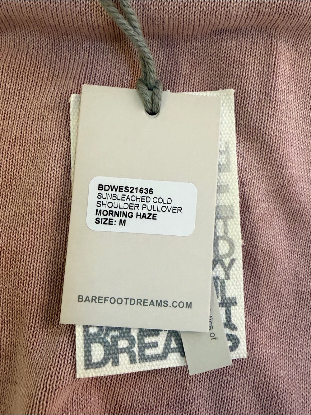 Barefoot Dreams Dusty Rose Crewneck Sweatshirt - Picture 5 of 8